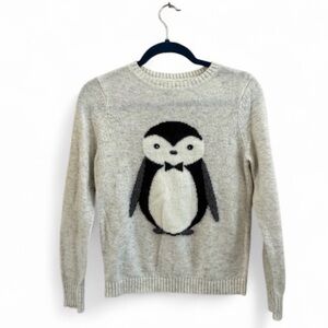 Penguin Long Sleeve Comfy Cozy Coquette Girl Kawaii Sweater Top Shirt